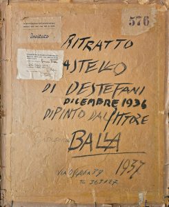 <a href="/" onclick="if (history.length > 1) {history.back();return false;}">←</a>  <a href="https://www.echampe.com/tag/giacomo-balla/" class="ga-autore-link"><strong>Giacomo Balla</strong></a> | Ritratto di Alessandro De Stefani
