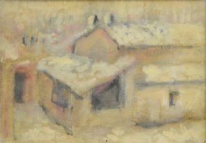 Case sotto la neve